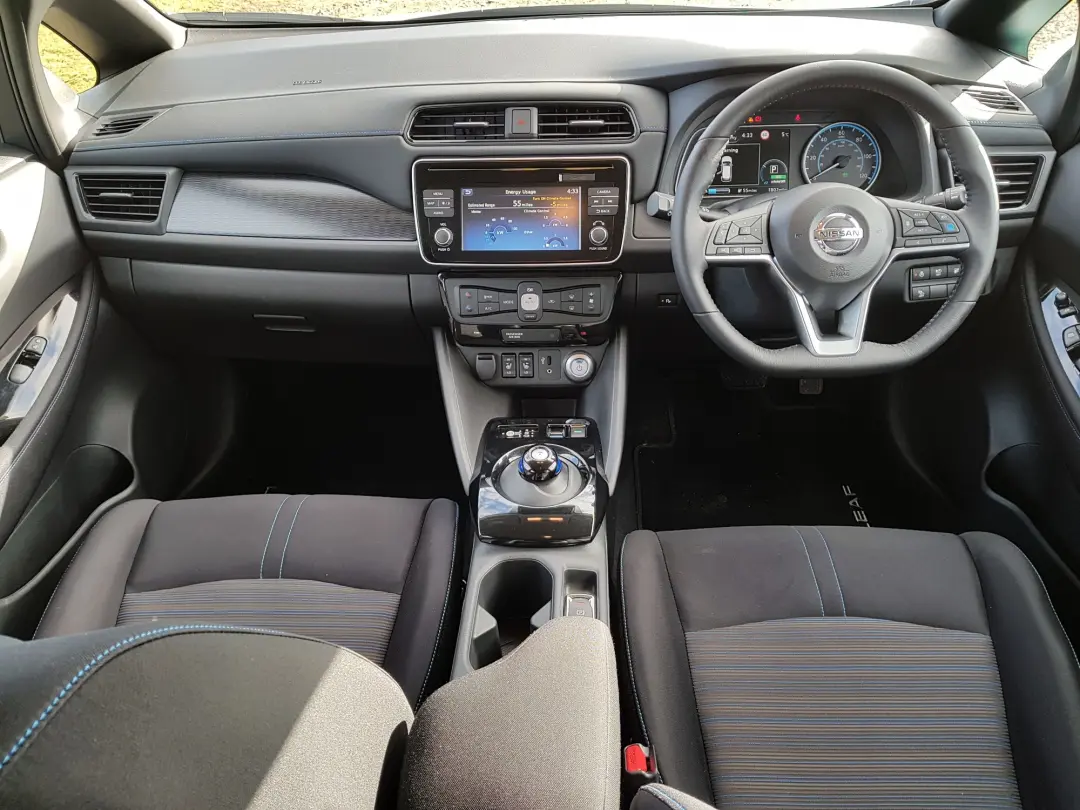 interior of the new 2018 nissan leaf