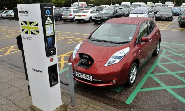 charging an electric car